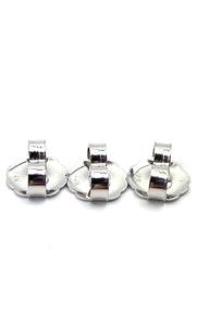 14K solid white gold earring backing, SKU#20-27-20