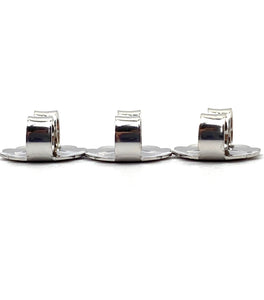 14K solid white gold earring backing, SKU#20-27-20