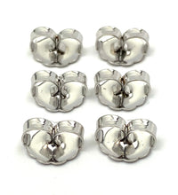 14K solid white gold earring backing, SKU#20-27-20