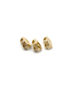 14K solid yellow gold earring backing, SKU# 11-27-20
