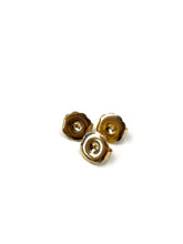 14K solid yellow gold earring backing, SKU# 11-27-20