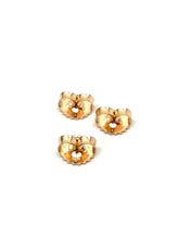 14K solid rose gold earring backing, SKU# 15-27-10