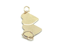 14K Solid Gold Double Heart, Sku#574.020C