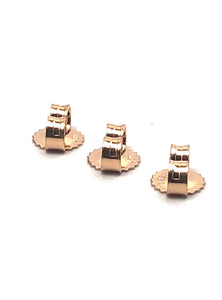 14K solid rose gold earring backing, SKU# 15-27-1809