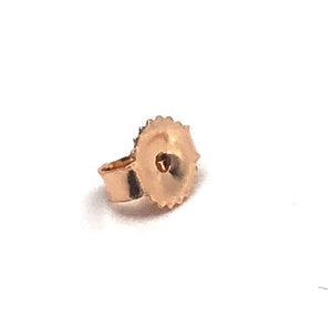 14K solid rose gold earring backing, SKU# 15-27-1809