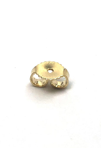 14K solid yellow gold earring backing, SKU# 11-27-417