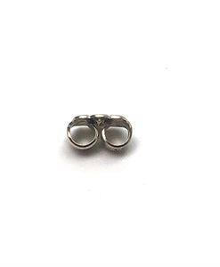 14K solid white gold earring backing, SKU# 20-27-601