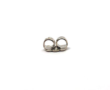 14K solid white gold earring backing, SKU# 20-27-601