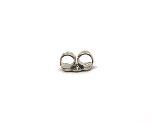 14K solid white gold earring backing, SKU# 20-27-601