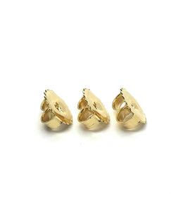 14k solid yellow gold earring backing, SKU# 18-27-10