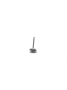 14K solid white gold earring pearl post, SKU# 12-28-623