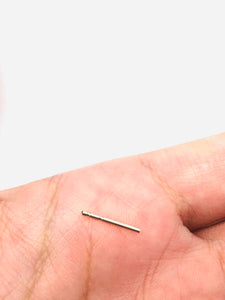 14K solid white gold earring post, SKU# 12-28-509