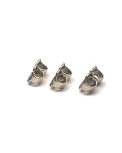 14K solid white gold flower ear backing, SKU# 12-54-120