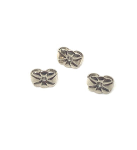 14K solid white gold flower ear backing, SKU# 12-54-120