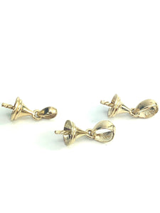 14K Yellow Gold & White Gold Bail Sku#TP-035
