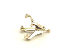 14K White Gold SQ Centered HD W/Peg V-End Sku#1/4C1 971-6