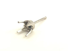 14k white gold light weight 4 prong .50ct sku#440-50