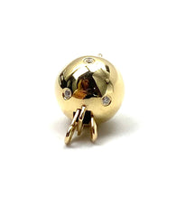 14K solid yellow bail w/ 0.05 carat diamonds, SKU# A375-L4