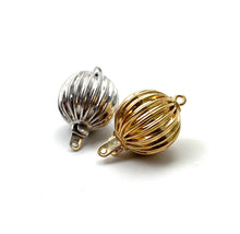 14K solid yellow gold & white gold bail, SKU# YG/47