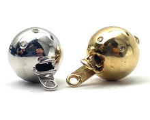 14K solid white and yellow gold bail w/ 0.04 diamonds, SKU# A381-L4