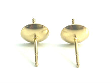 14K Solid Gold Ear Post 8mm Cup, Sku#11-28-540P