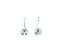 14K White Gold Ear Post 2.5mm Cup, Sku#12-28-3022
