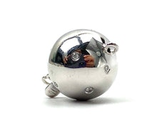 14K 14.75 mm solid white gold bail w/ 0.1125 carat diamonds, SKU# A102B-L4