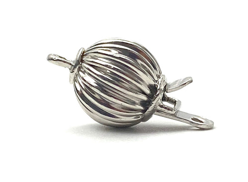 14K solid gold white gold clasp, SKU# A007-C-W
