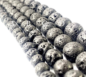 Lava Rock Bead Strands
