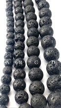 Lava Rock Bead Strands