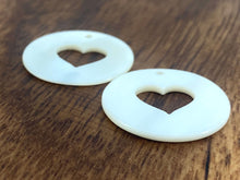 Mother Of Pearl Heart Shell, Sku#M363
