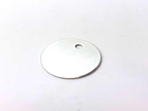 14KGF Sterling Silver Round Disc Sku#5005851L