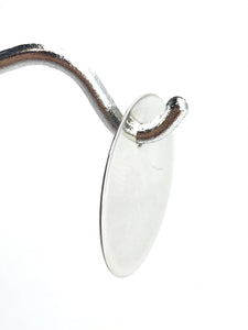 14KGF Sterling Silver Round Disc Sku#5005851L