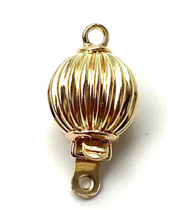 14K 9.84 mm solid yellow gold clasp, SKU# A010C