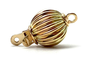 14K 9.84 mm solid yellow gold clasp, SKU# A010C