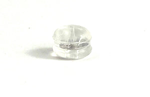 14K 3.71 mm solid white gold butterfly silicone ear back, SKU# G9012-14W