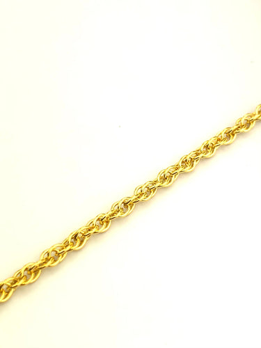 14KGF 1.9mm Double Rope Chain Sku#19R
