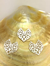 White carved Mother of Pearl Dolphin Tail