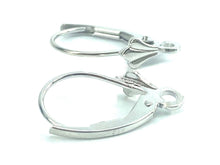 14K White Gold Lever Back Ear Wire, Sku#12-29-3/CR
