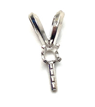 14K solid white gold pearl pendant mount, SKU# 12-54-117