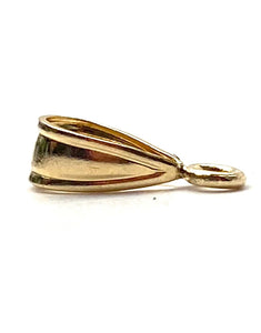 14K solid yellow gold pendant loop, SKU# 11-55-12