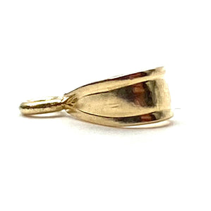 14K solid yellow gold pendant loop, SKU# 11-55-12