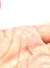14K solid white gold screw thin pearl peg, SKU# 12-30-28