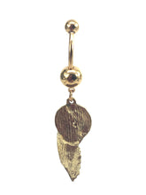 Stainless steel curve bar , w/ gem belly ring, SKU# NBR076
