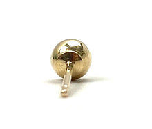 14K solid yellow gold ball earring, SKU# 064BEP94300075