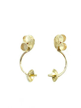 14K Solid Gold Earring Back With A 4mm Cup