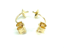 14K Solid Gold Earring Back With A 4mm Cup