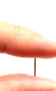 14K solid yellow gold post threaded, SKU# 9.91347