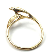 14k solid yellow gold dolphin ring setting, pearl mounting ring, SKU# TR-47