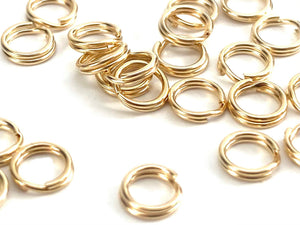 14K Solid Gold Split Ring 4.5mm, Sku#11-73-11